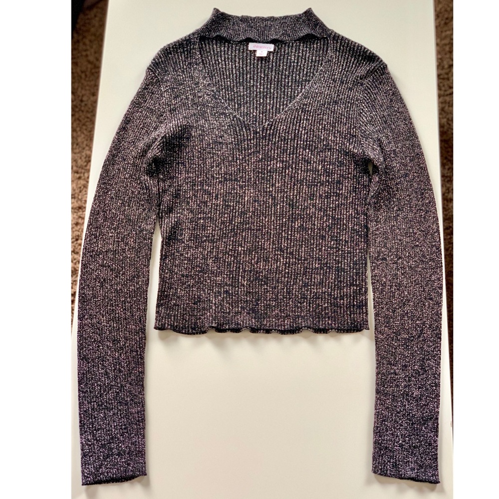 Glitter long sleeve shirt